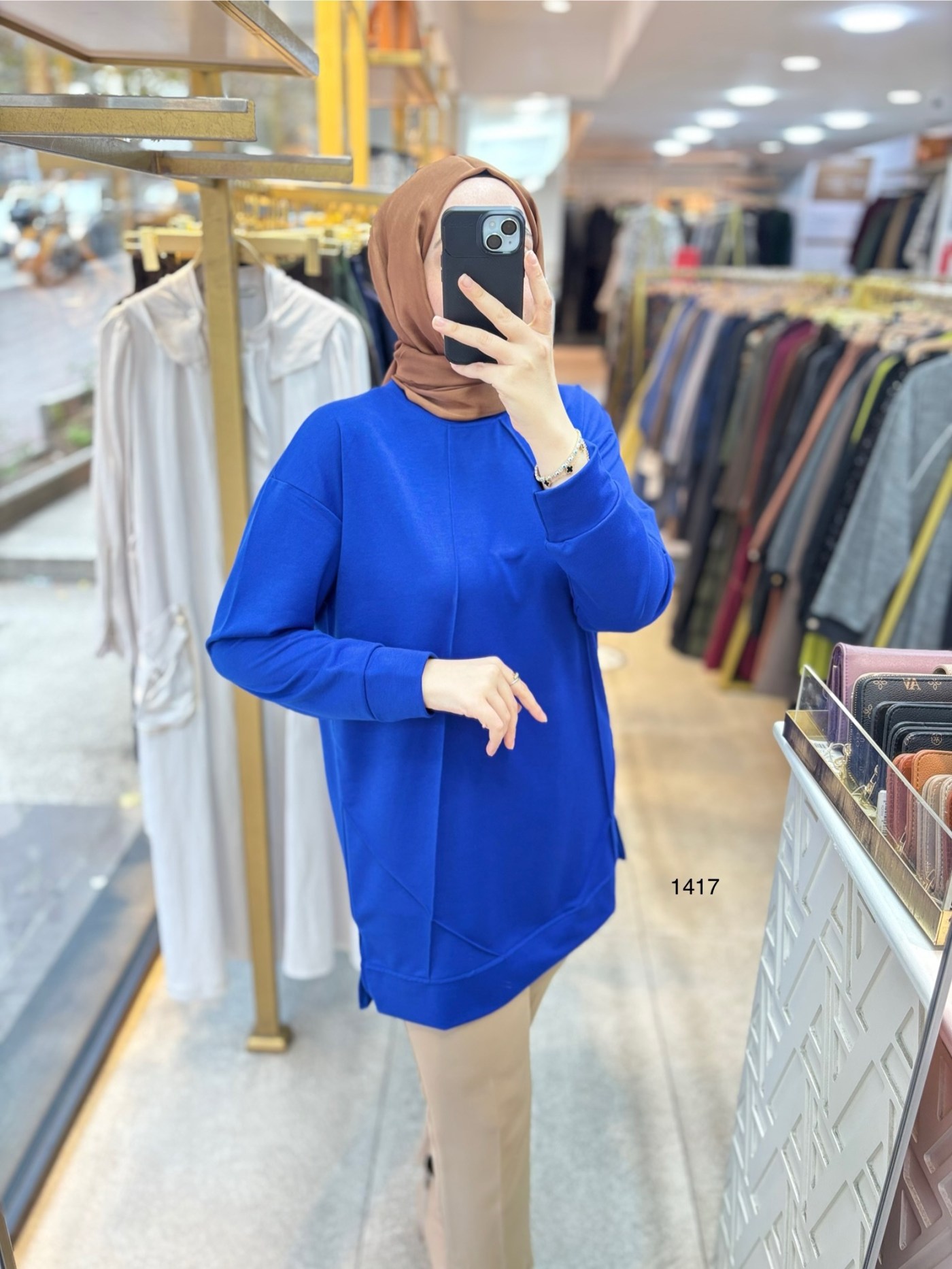 1417 PAT DETAYLI OYSHO TUNİK