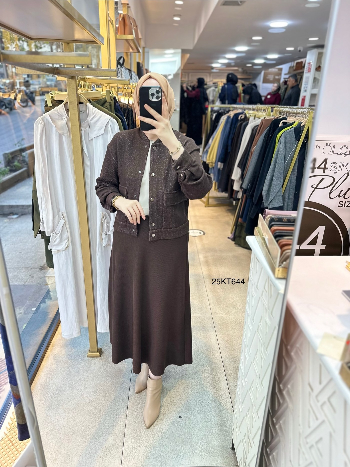 25KT644 Armine Trend Simli Triko Takım