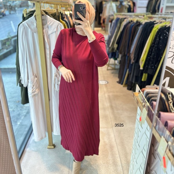 3525 Triko Elbise - Görsel 6