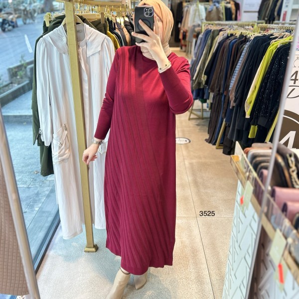 3525 Triko Elbise - Görsel 11