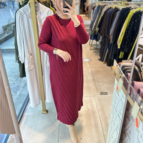 3525 Triko Elbise - Görsel 8