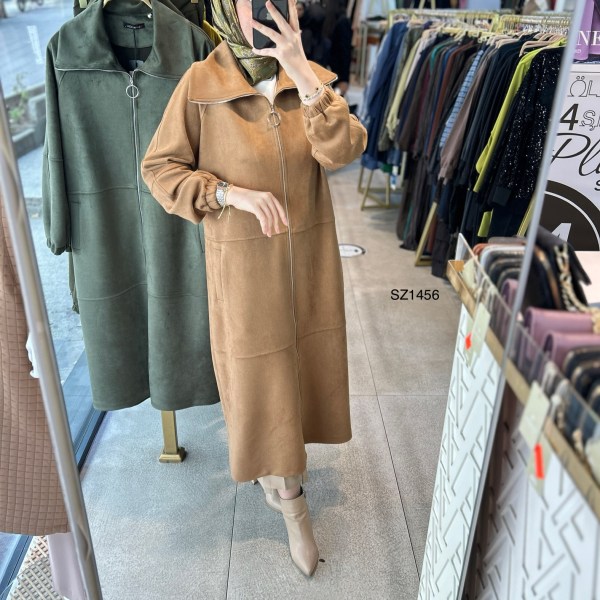 SZ1456 Fermuarlı Nubuk Kap - Görsel 20