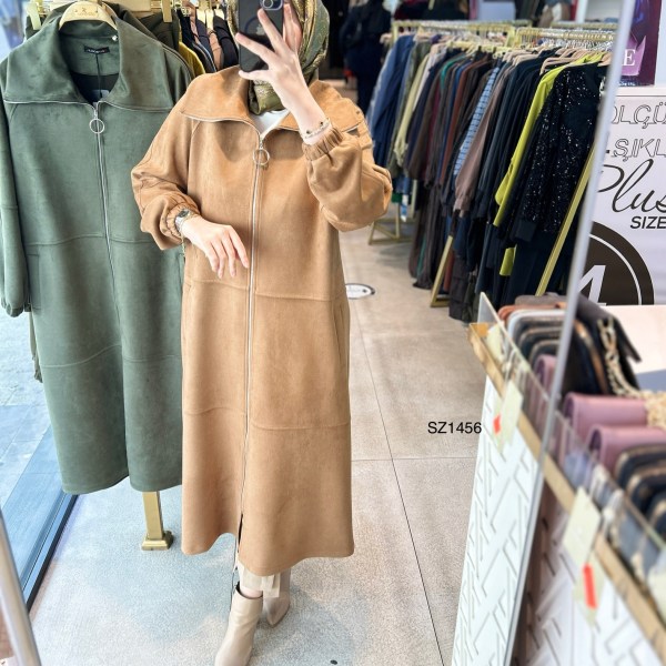 SZ1456 Fermuarlı Nubuk Kap - Görsel 26