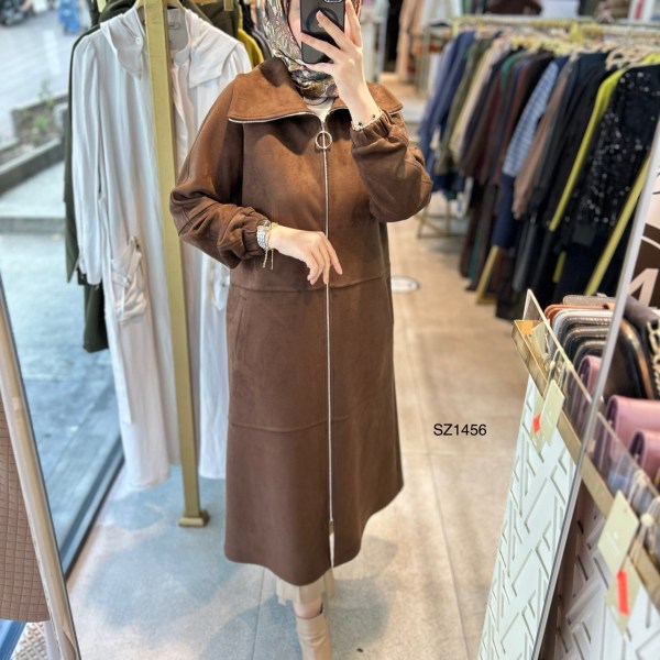 SZ1456 Fermuarlı Nubuk Kap - Görsel 19