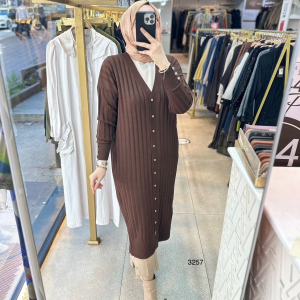 3257 Uzun Merserize Triko - Görsel 6