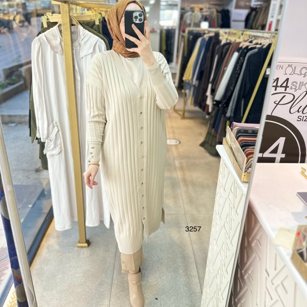 3257 Uzun Merserize Triko - Görsel 4