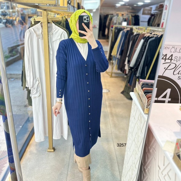 3257 Uzun Merserize Triko - Görsel 1