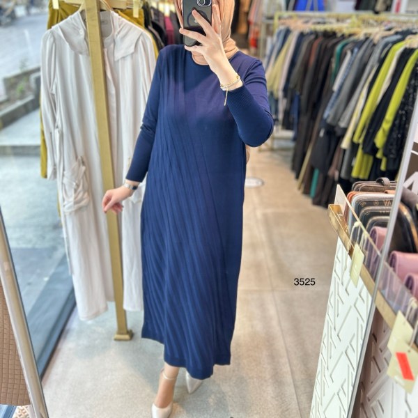 3525 Triko Elbise - Görsel 2