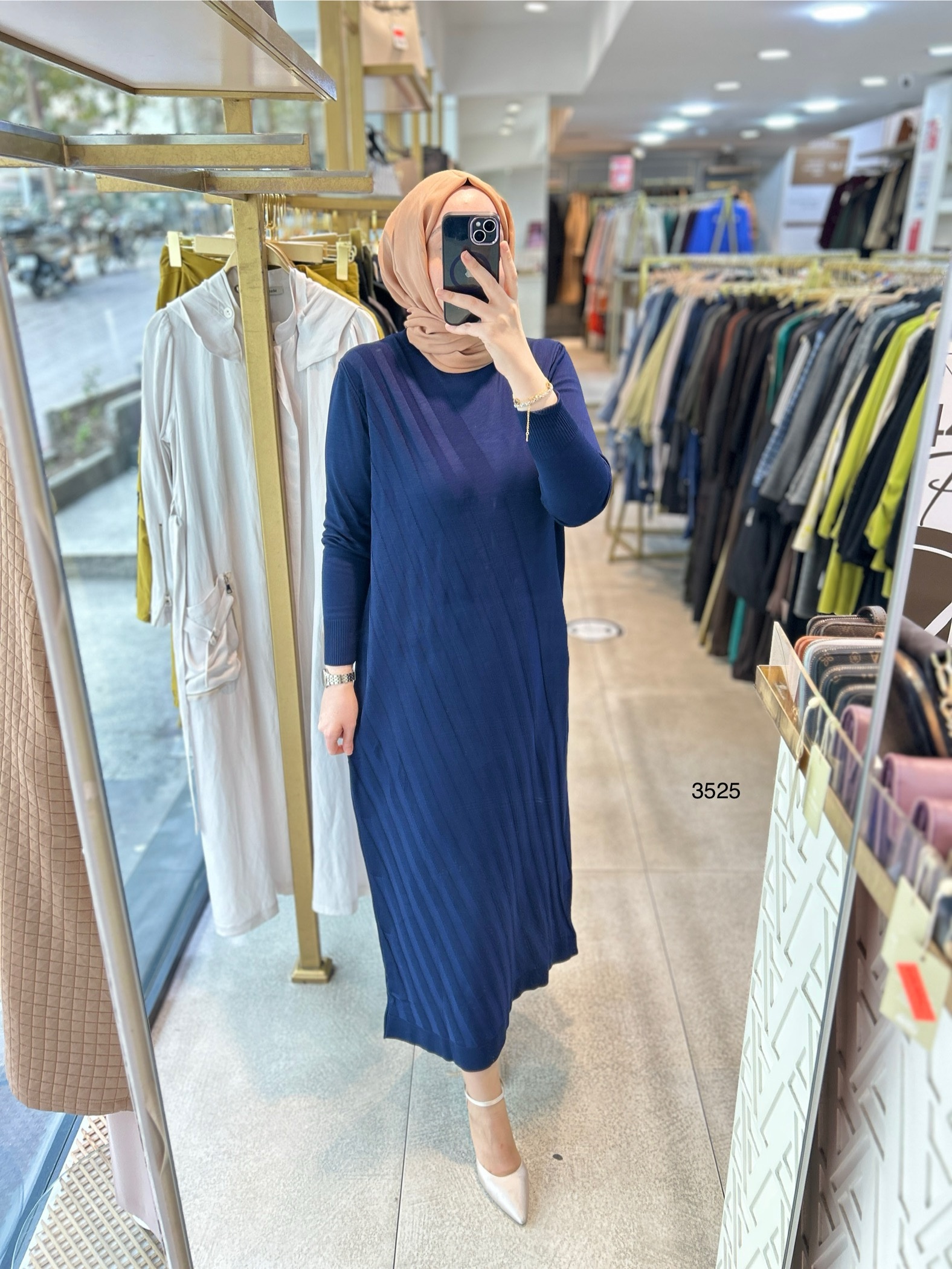 3525 Triko Elbise - Görsel 1