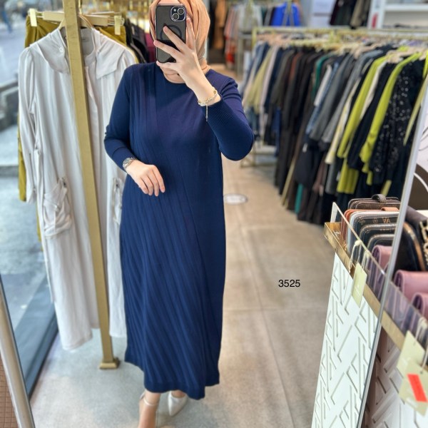 3525 Triko Elbise - Görsel 4