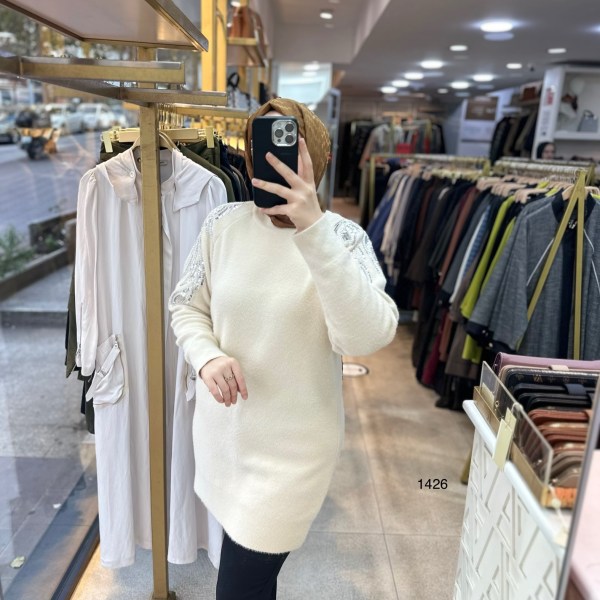 1426 Omuz Pul Detaylı Triko - Görsel 6