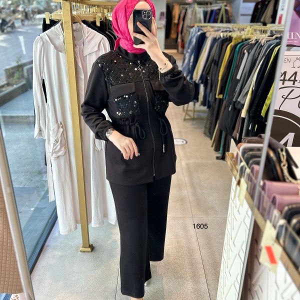 1605 Pul Payet Detaylı Takım - Görsel 1