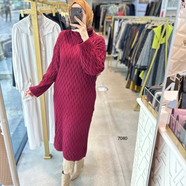 7080 Örme Triko Tunik - Görsel 1