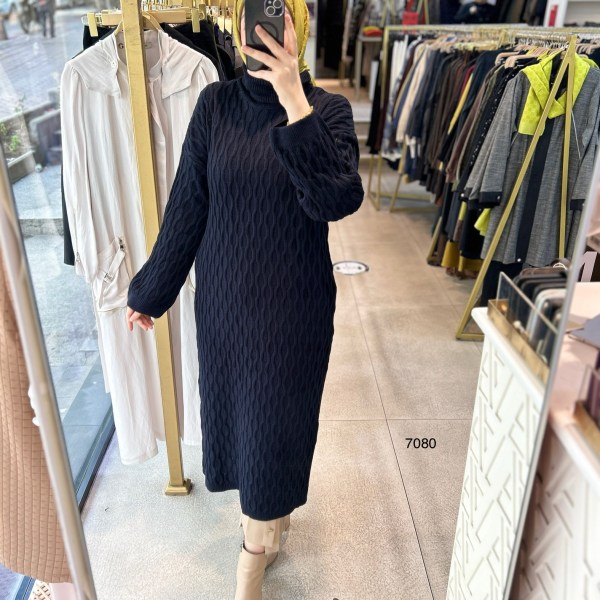 7080 Örme Triko Tunik - Görsel 4