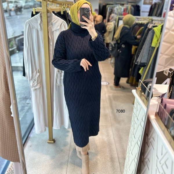 7080 Örme Triko Tunik - Görsel 16