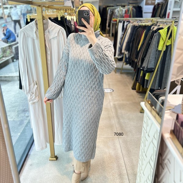 7080 Örme Triko Tunik - Görsel 11