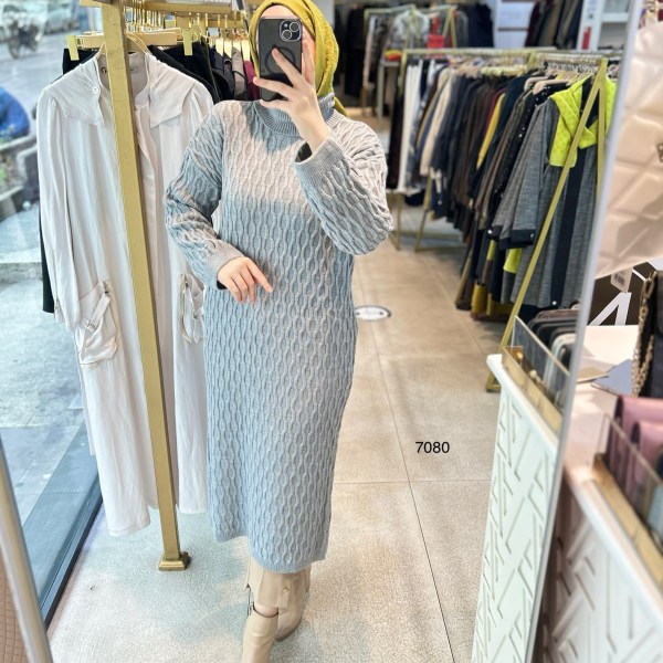 7080 Örme Triko Tunik - Görsel 17