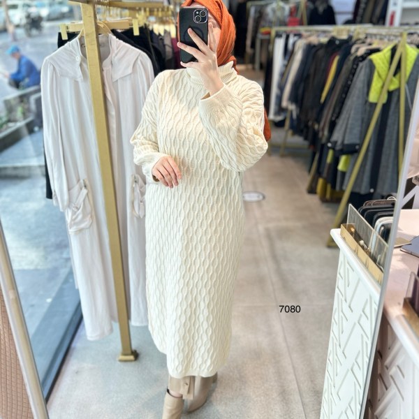 7080 Örme Triko Tunik - Görsel 6