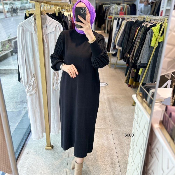 6600 Simli Triko Elbise - Görsel 1