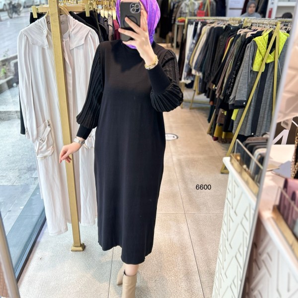 6600 Simli Triko Elbise - Görsel 2