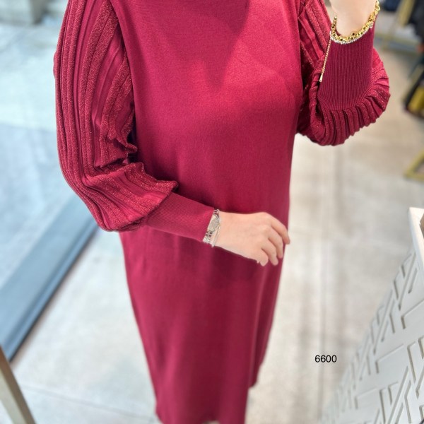 6600 Simli Triko Elbise - Görsel 4