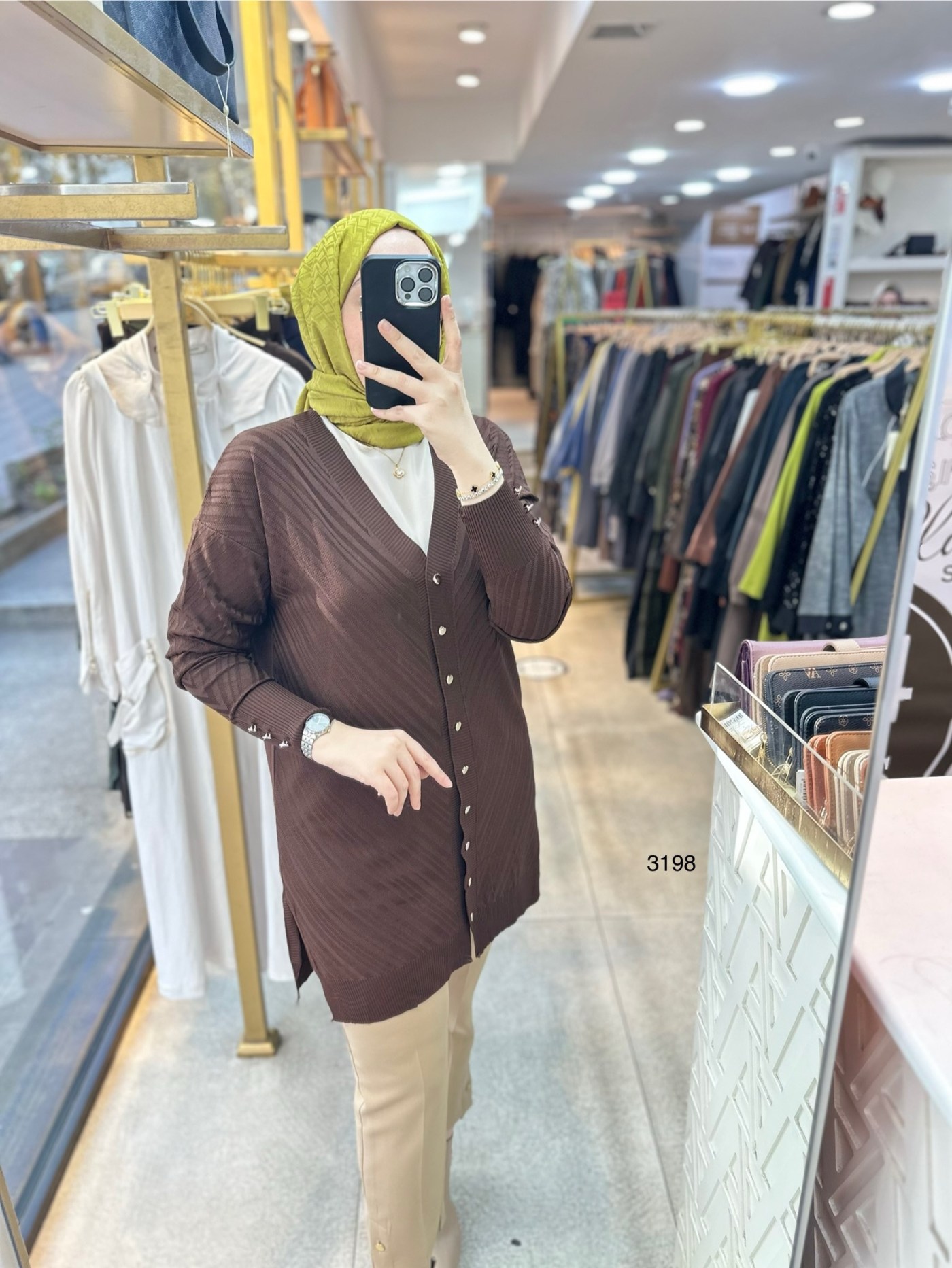 3198 Çizgi Desenli Triko