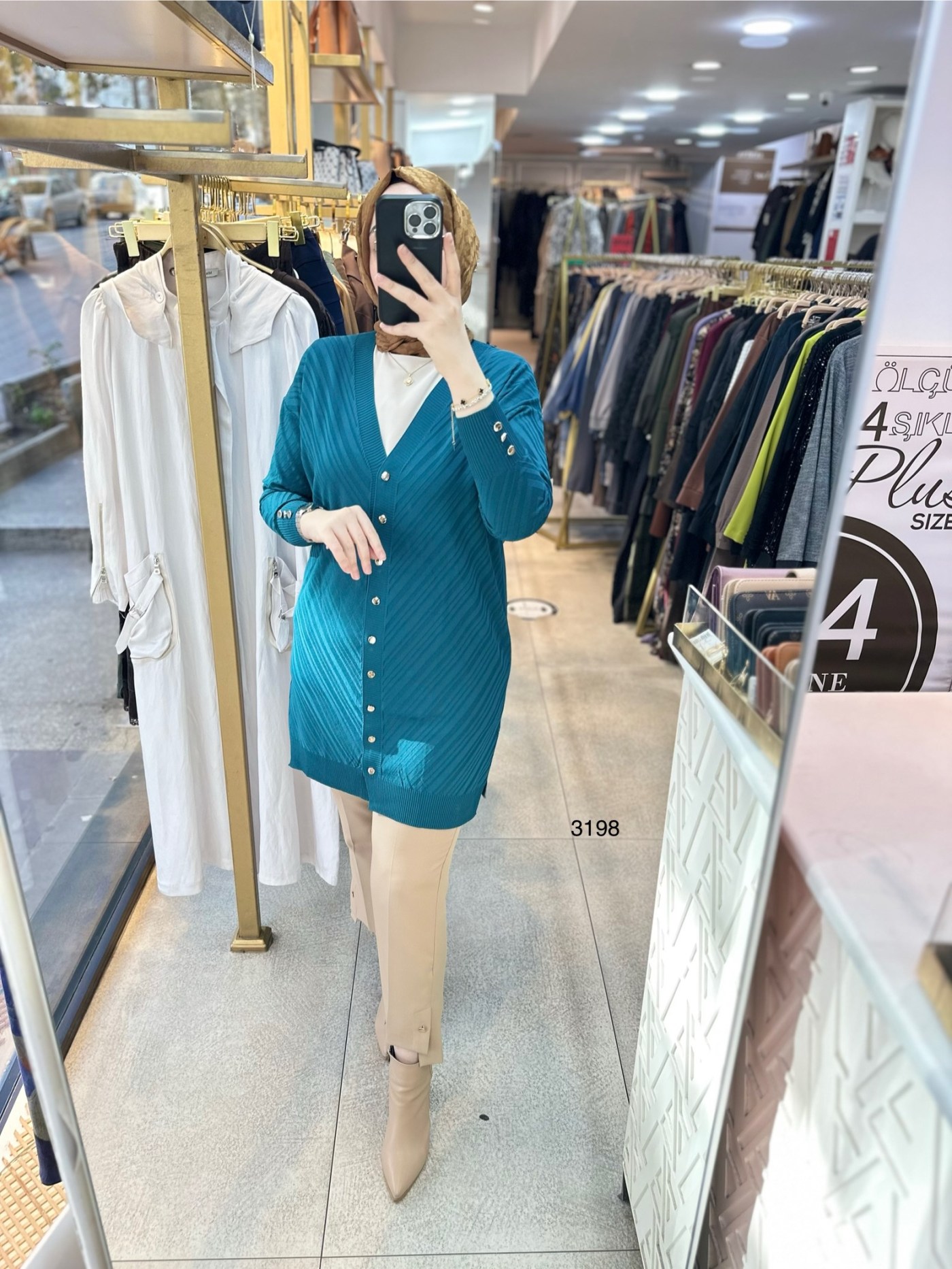 3198 Çizgi Desenli Triko