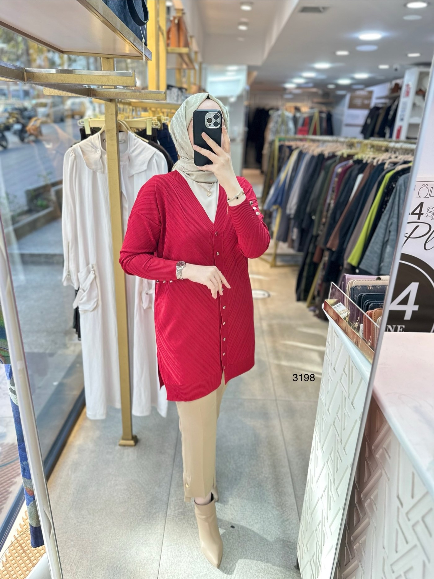 3198 Çizgi Desenli Triko