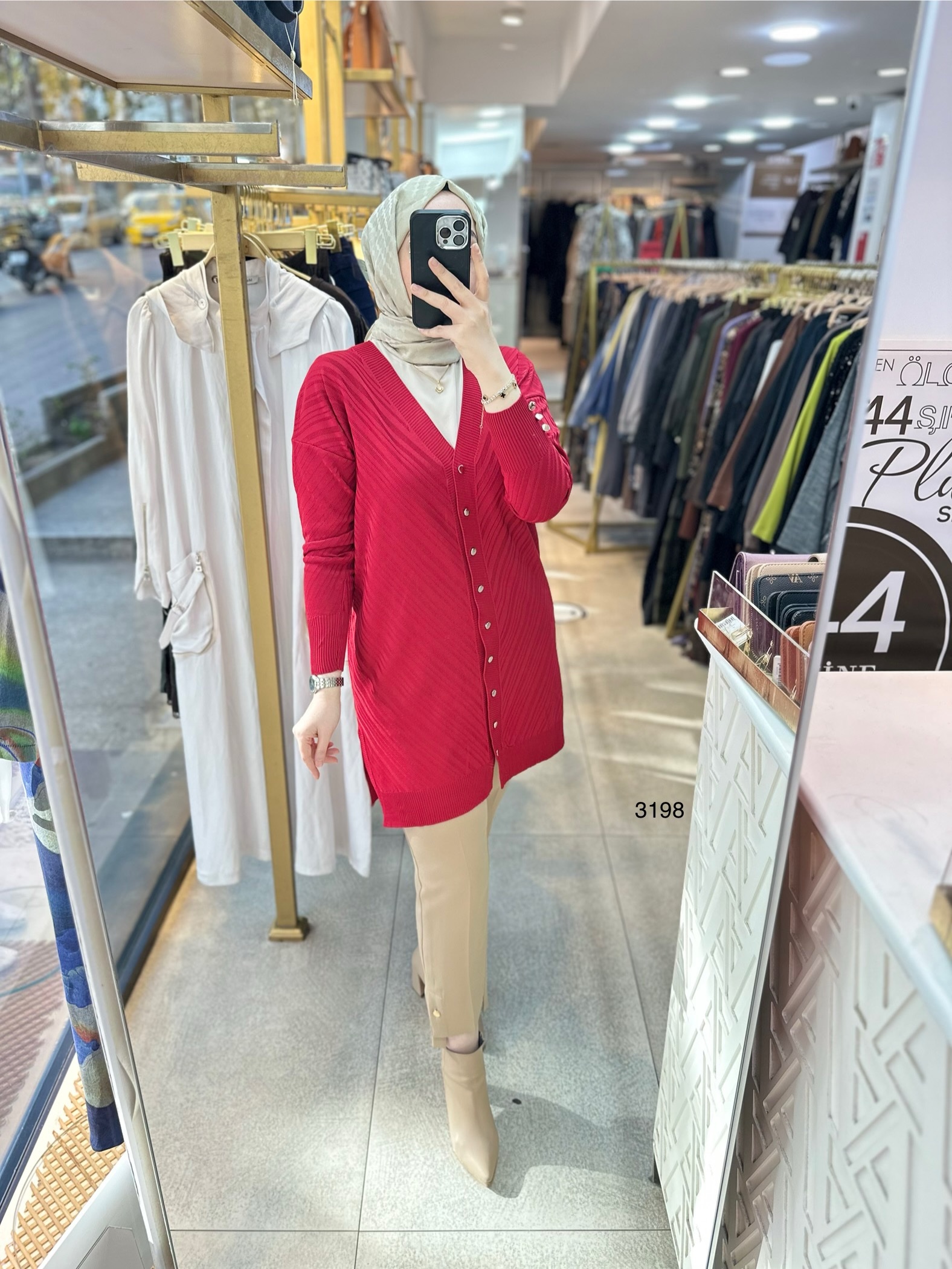 3198 Çizgi Desenli Triko - Görsel 20