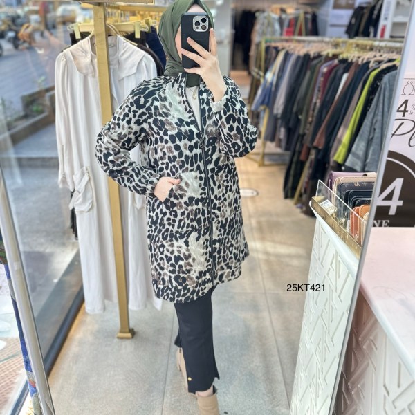 25KT421 Armine Trend Desenli Kap - Görsel 11