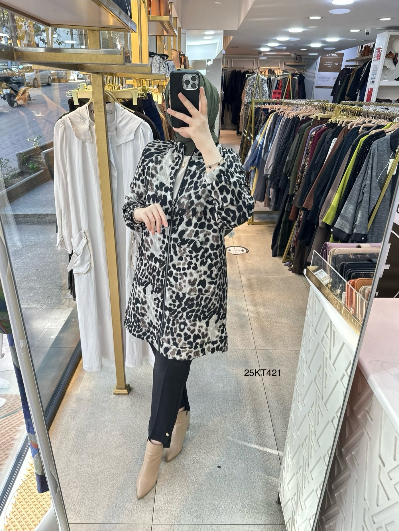 25KT421 Armine Trend Desenli Kap