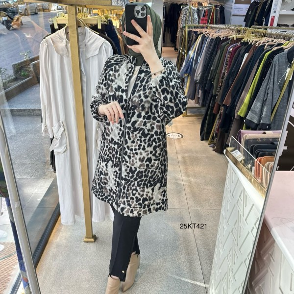 25KT421 Armine Trend Desenli Kap - Görsel 10