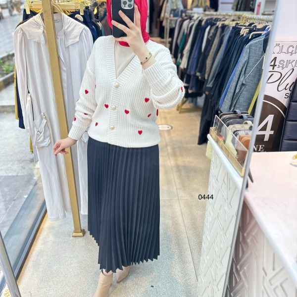 0444 Kalpli Triko Hırka - Görsel 14