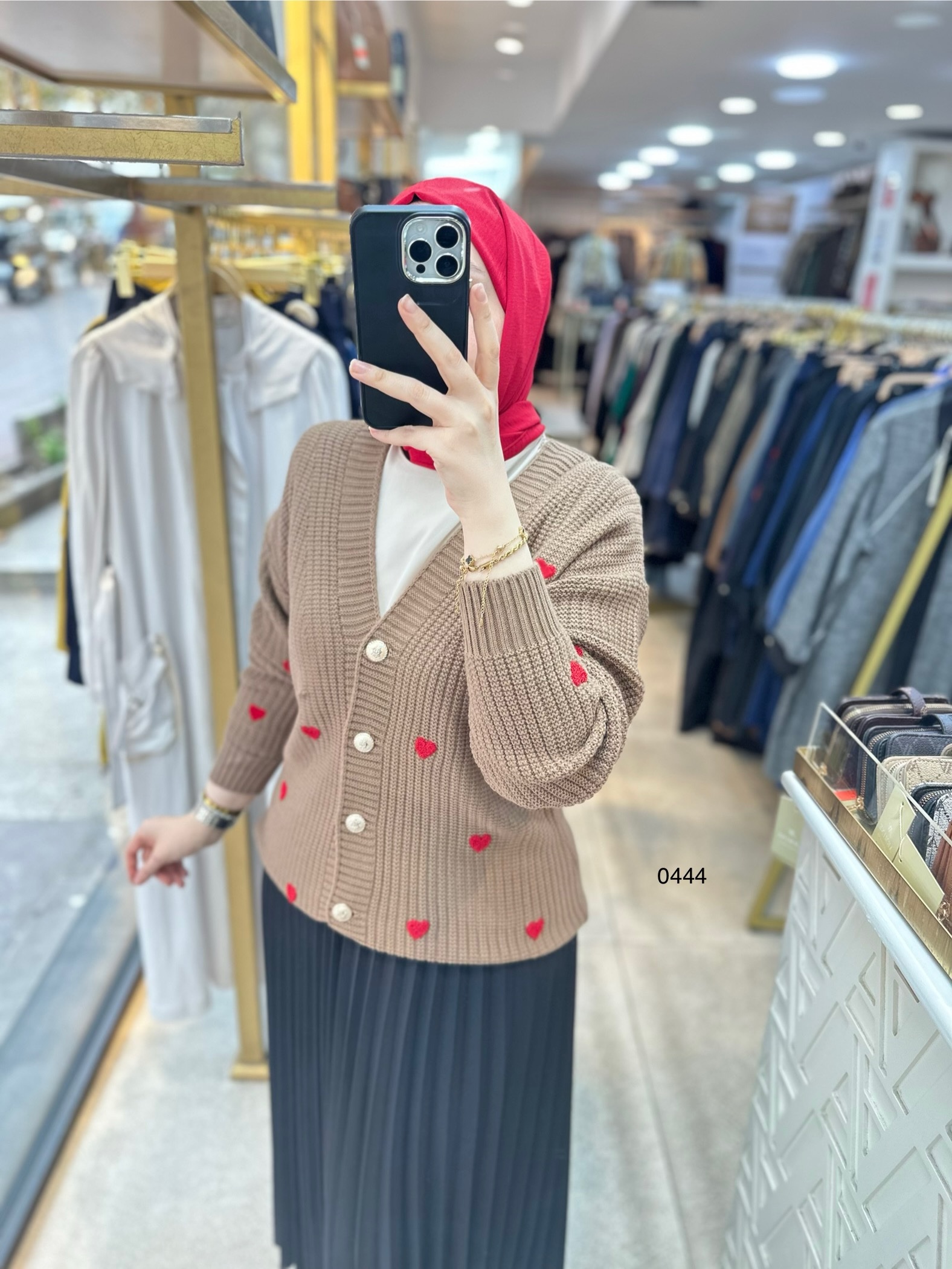 0444 Kalpli Triko Hırka - Görsel 25