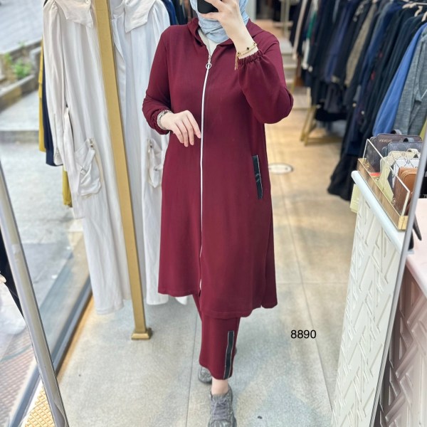 8890 Ön Fermuarlı Takım - Görsel 2