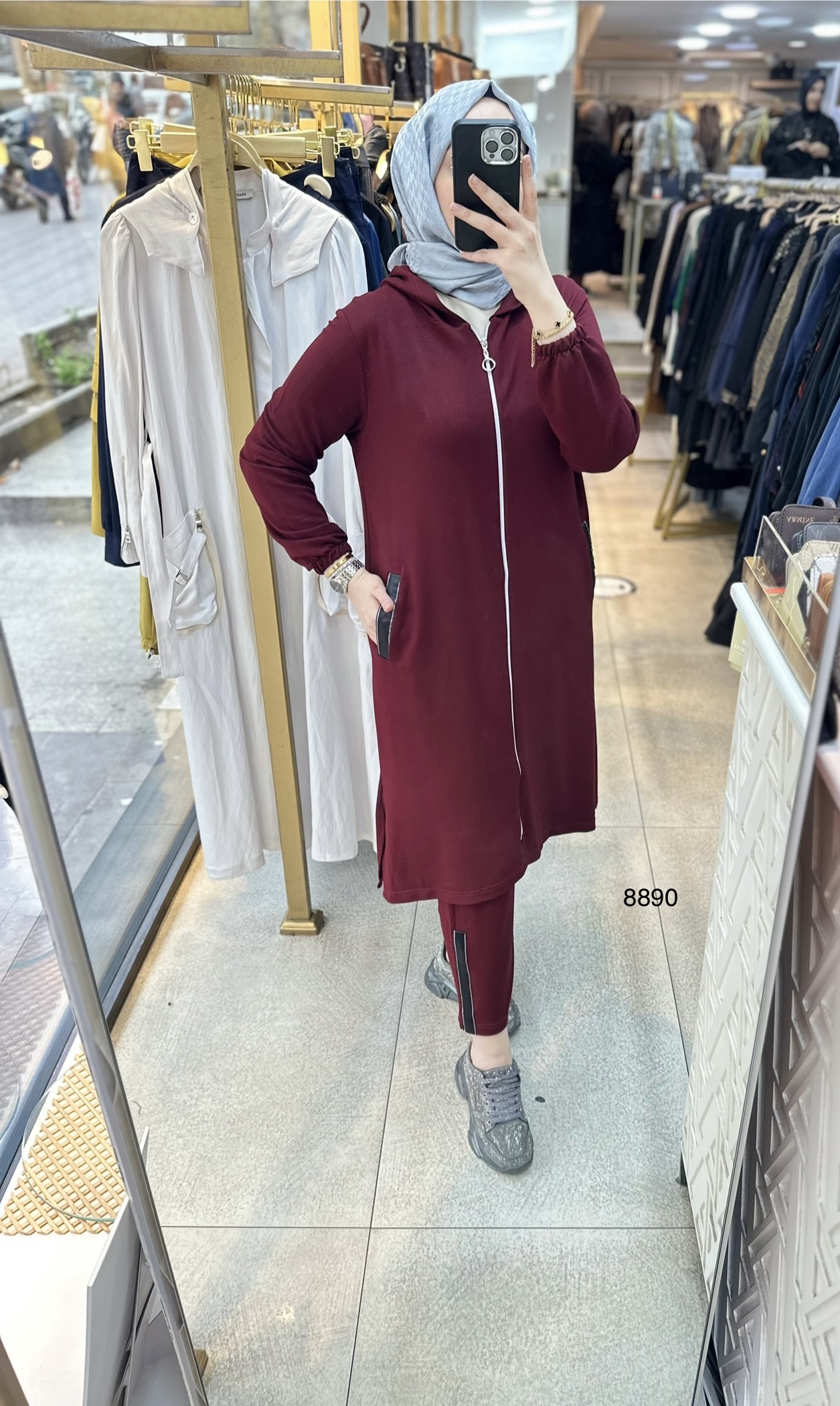 8890 Ön Fermuarlı Takım