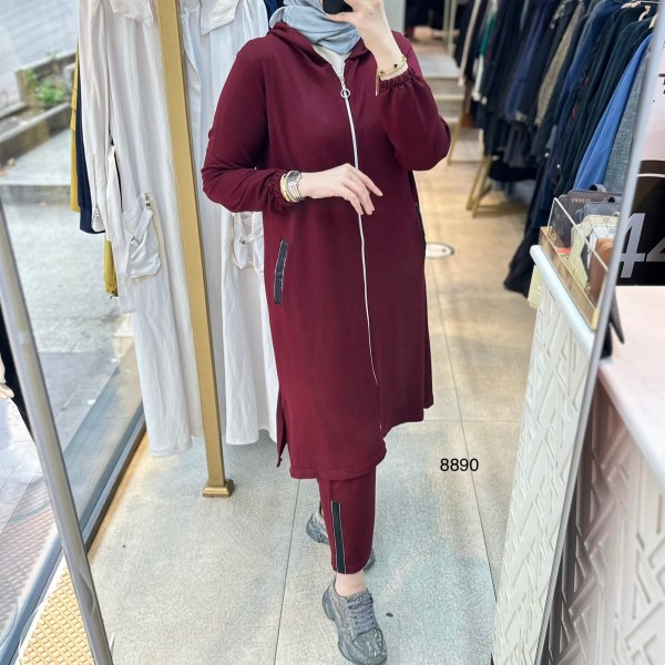 8890 Ön Fermuarlı Takım - Görsel 1