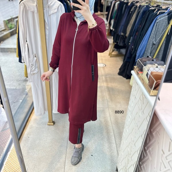 8890 Ön Fermuarlı Takım - Görsel 3