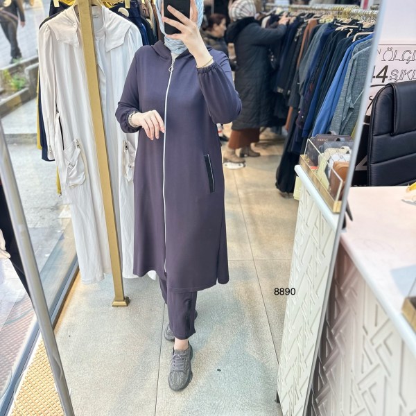 8890 Ön Fermuarlı Takım - Görsel 17