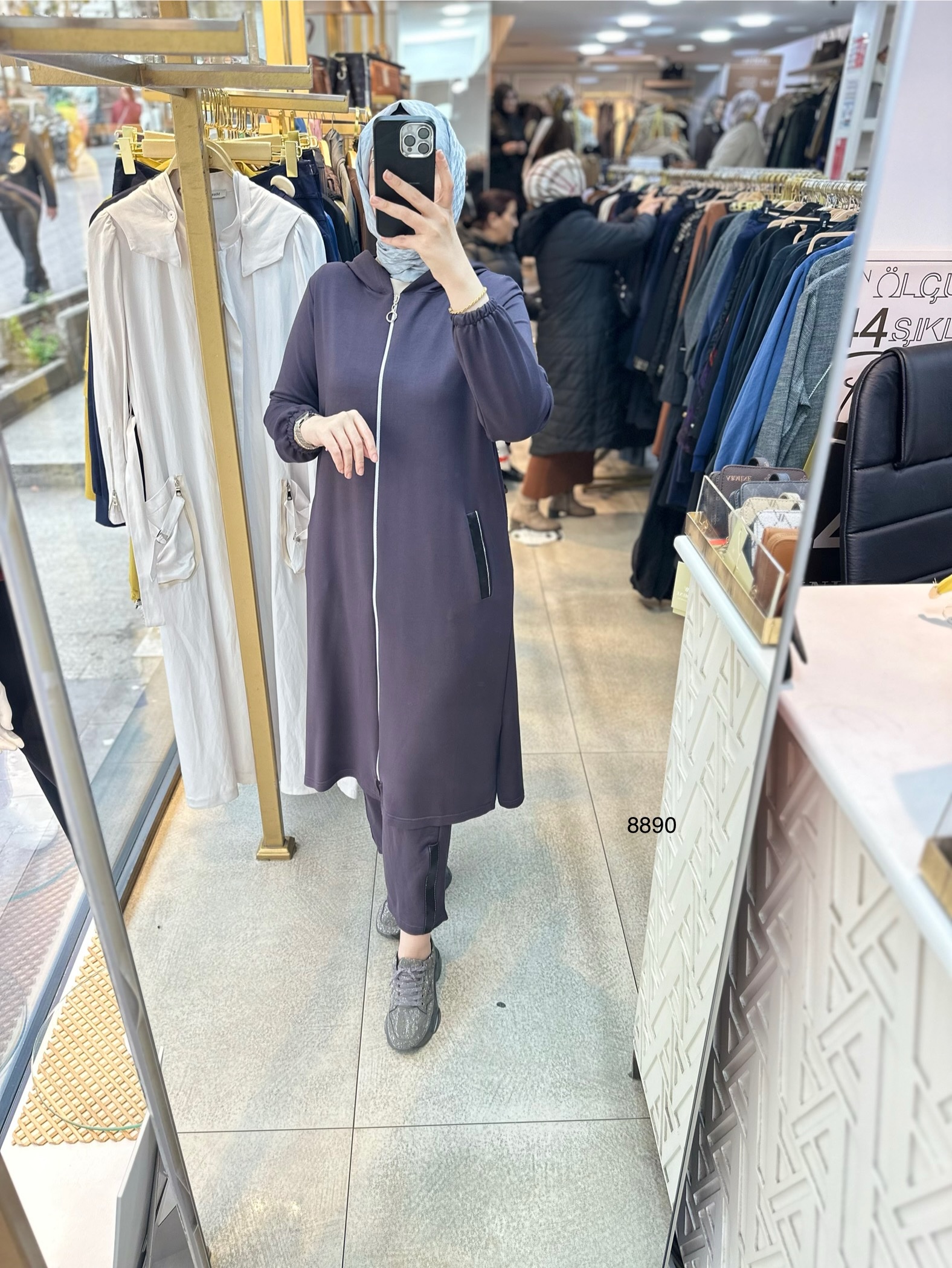 8890 Ön Fermuarlı Takım - Görsel 17