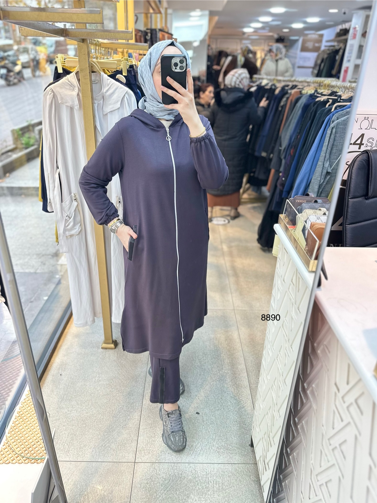 8890 Ön Fermuarlı Takım - Görsel 15