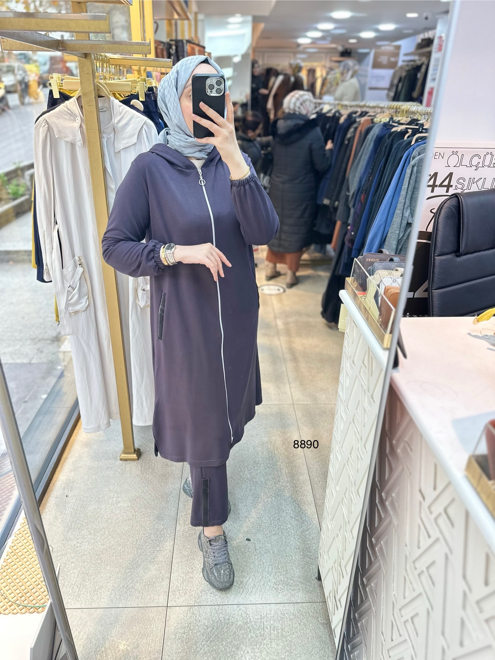 8890 Ön Fermuarlı Takım - Görsel 16