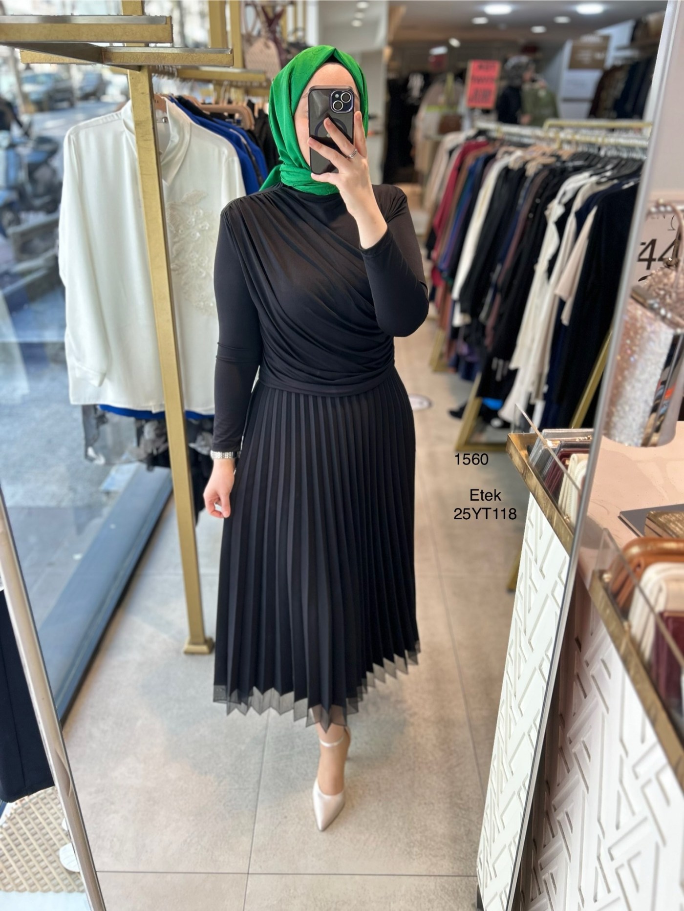 25YT118 Armine Trene Tül Detaylı Etek