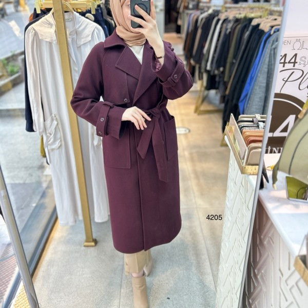 4205 Kaşe Kaban - Görsel 2