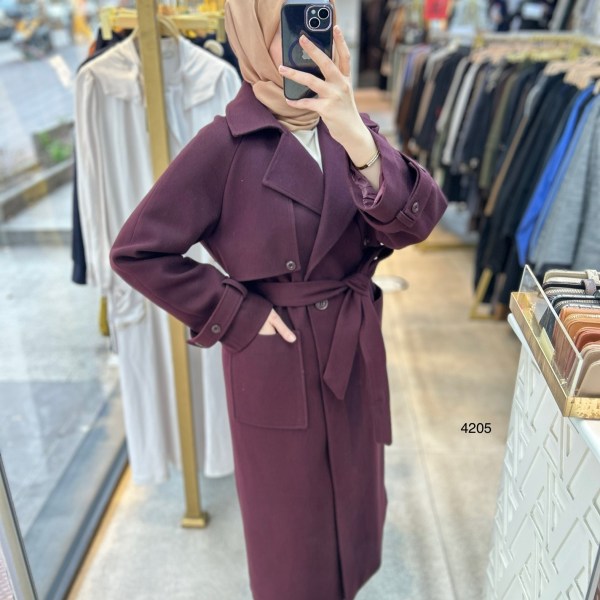 4205 Kaşe Kaban - Görsel 4