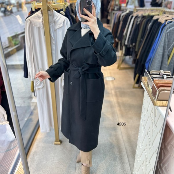 4205 Kaşe Kaban - Görsel 11