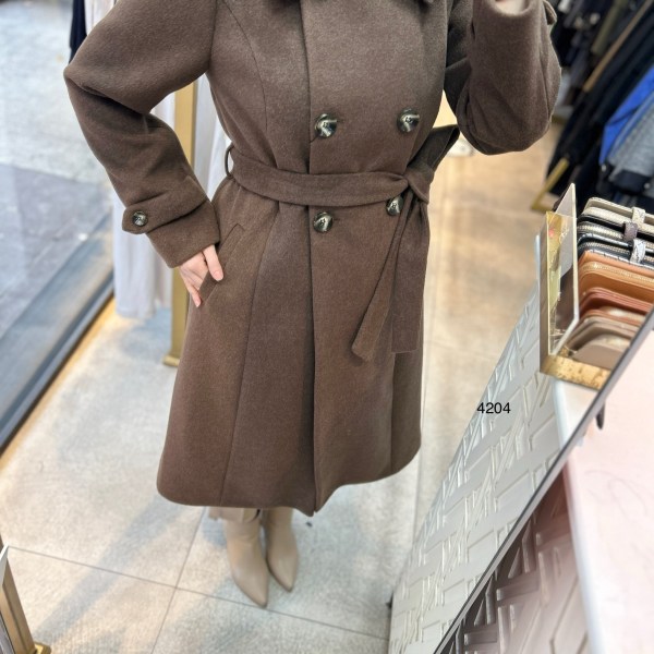 4204 Kaşe Kaban - Görsel 12