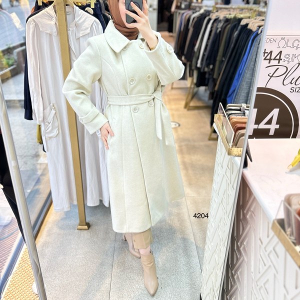 4204 Kaşe Kaban - Görsel 3