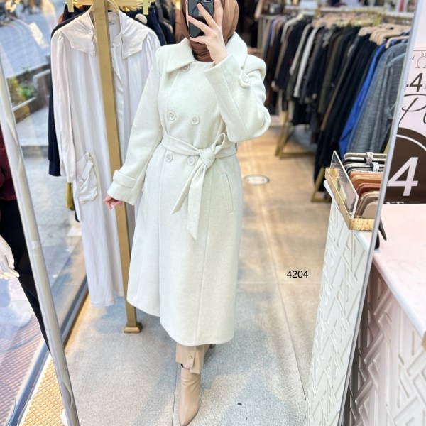 4204 Kaşe Kaban - Görsel 1