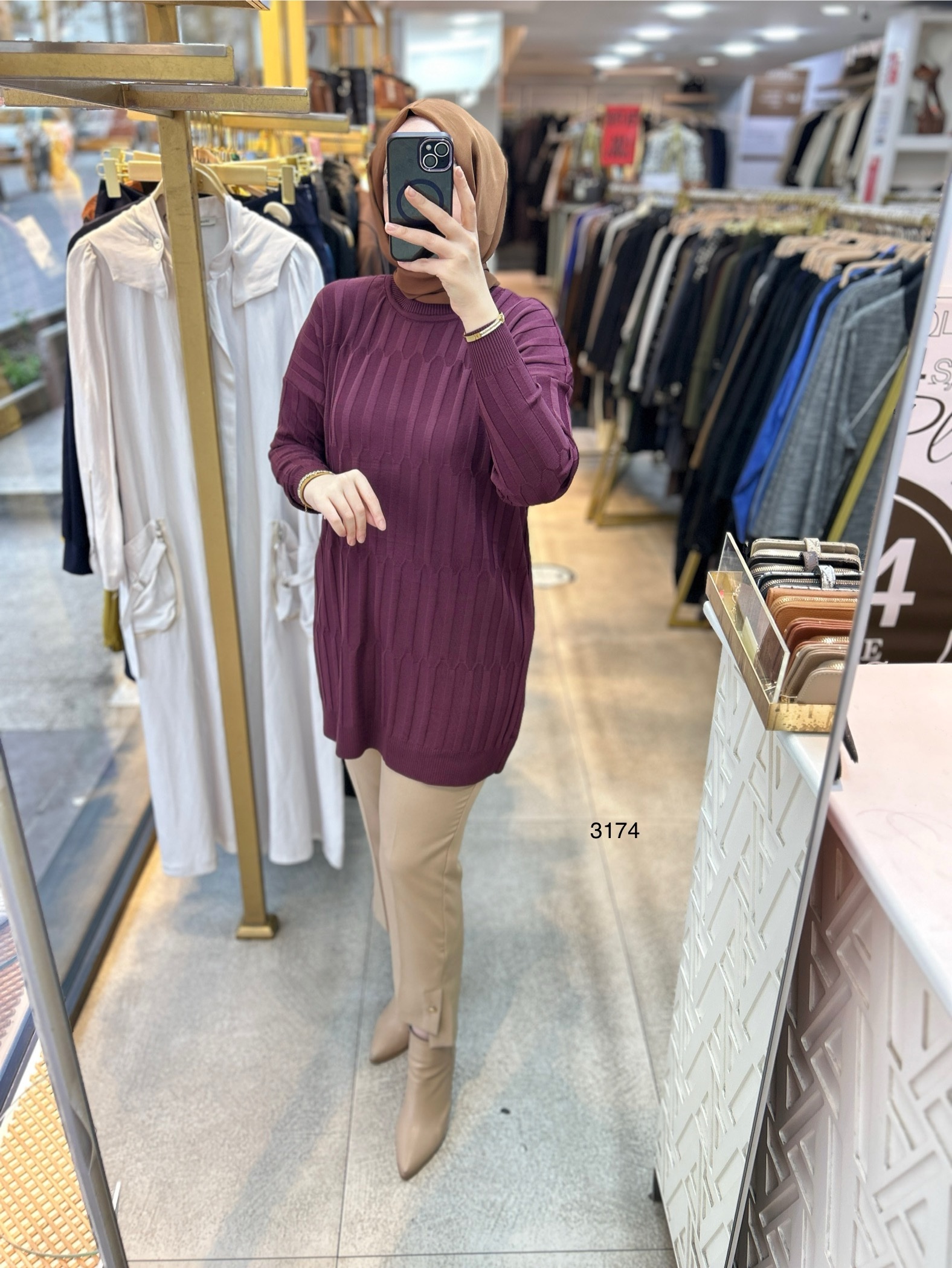 3174 Merserize Tunik - Görsel 16